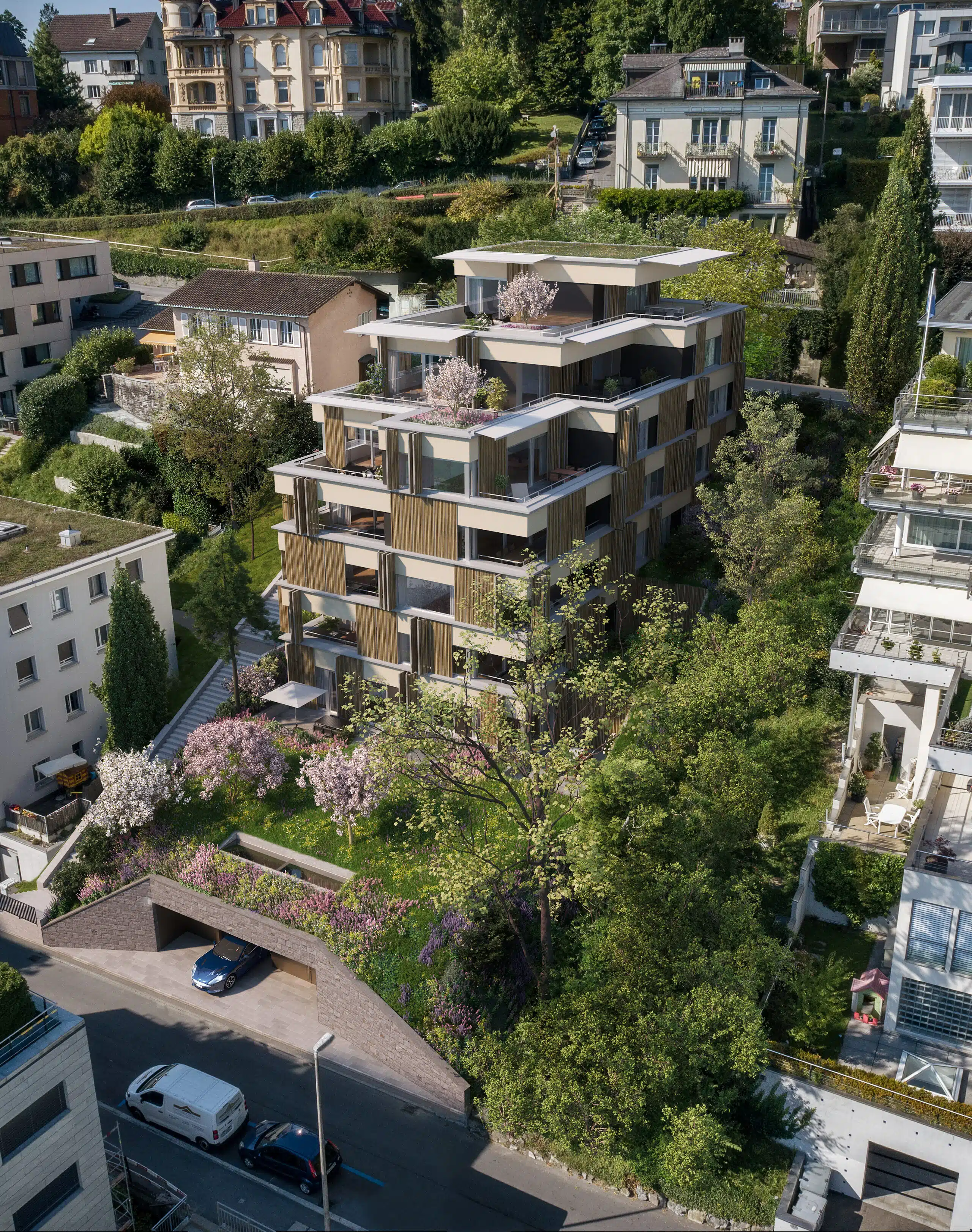 Swiss Interactive Visualisierung Schiebefaltläden für Luzern, Rigistraße