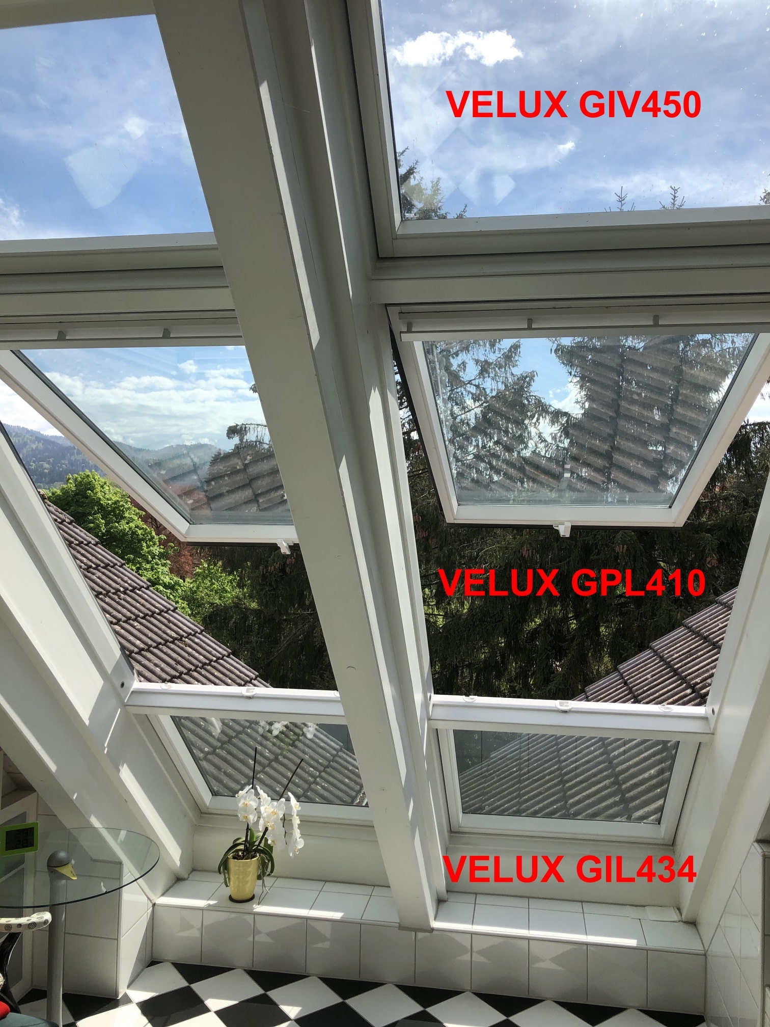 Dachfenstersanierung Velux Dachfensterkombination